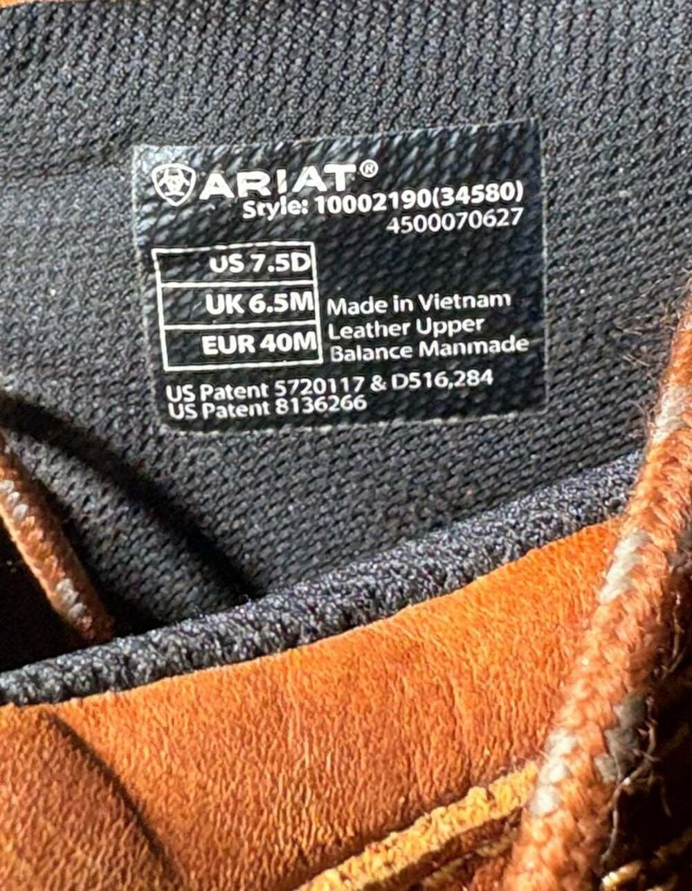Ariat Terrain Leather Hiking Boot with ATS Technology - Picture 5 of 9